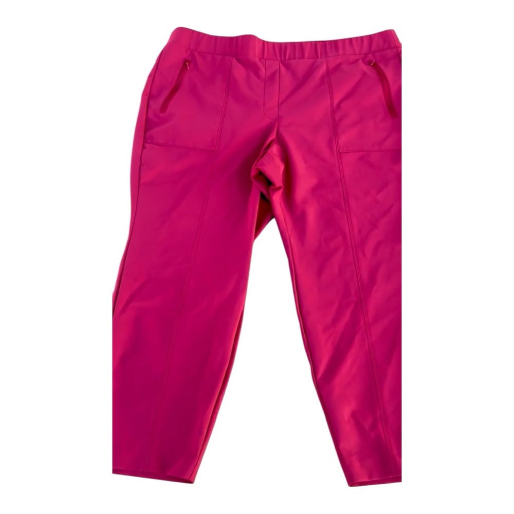 Lane Bryant Zip Pocket Rose Burgundy Stretch Pants Size 22W